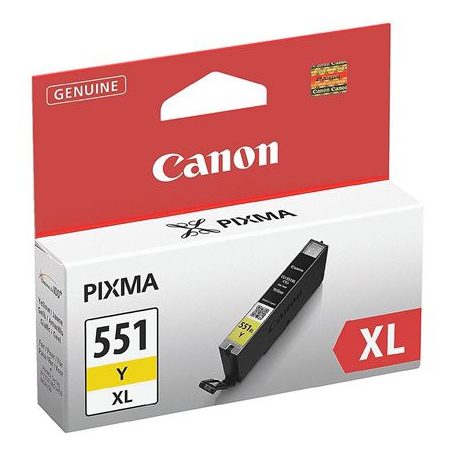CANON CLI-551YXL Tintapatron Pixma iP7250, MG5450, MG6350 nyomtatókhoz, CANON, sárga, 11ml