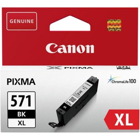 CANON CLI-571XL Tintapatron Pixma MG 5700 Series/6800 Series/7700 Series nyomtatókhoz, CANON, fekete, 11 ml