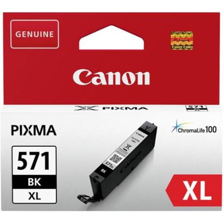 CANON CLI-571XL Tintapatron Pixma MG 5700 Series/6800 Series/7700 Series nyomtatókhoz, CANON, fekete, 11 ml