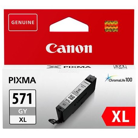 CANON CLI-571GXL Tintapatron Pixma MG5750, 6850, 7750 nyomtatókhoz, CANON, szürke, 11ml