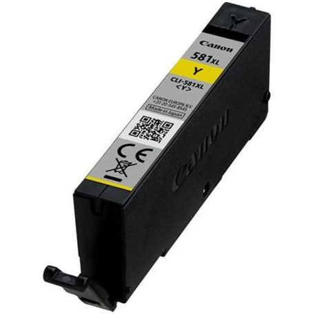 CANON CLI-581YXL Tintapatron Pixma TS7550, 8150, 9150 nyomtatókhoz, CANON, sárga, 8,3ml
