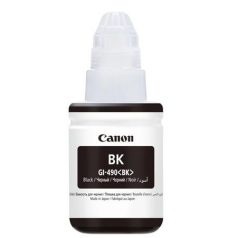   CANON GI490 Tinta Pixma MFP G2411, G3411, G4411 nyomtatókhoz, CANON, fekete, 135 ml