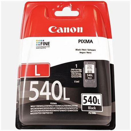 CANON PG-540L Tintapatron Pixma MG2150, 3150 nyomtatókhoz, CANON, fekete, 300 oldal