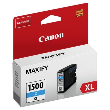 CANON PGI-1500CXL Tintapatron Maxify MB2350 nyomtatókhoz, CANON, cián, 12 ml