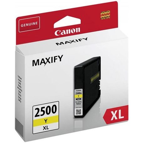 CANON PGI-2500YXL Tintapatron Maxify MB5350 nyomtatókhoz, CANON, sárga, 19,3 ml