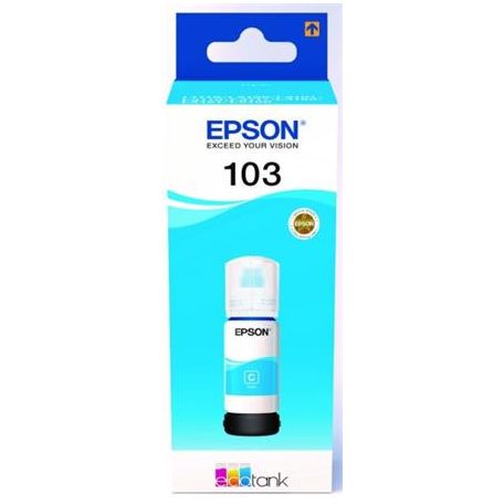 EPSON T00S24A Tinta EcoTank L3110, L3150, L1110 nyomtatókhoz, EPSON 103, cián, 65 ml