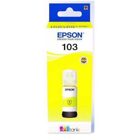 EPSON T00S44A Tinta EcoTank L3110, L3150, L1110 nyomtatókhoz, EPSON 103, sárga, 65 ml