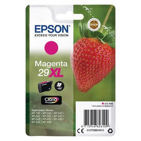 EPSON T29934012 Tintapatron XP245 nyomtatóhoz, EPSON, magenta, 6,4ml
