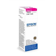   EPSON T66434A10 Tinta L100, 200mfp nyomtatókhoz, EPSON, magenta, 70ml