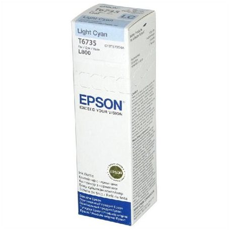 EPSON T67354A10 Tinta L800 nyomtatóhoz, EPSON, világos cián, 70ml