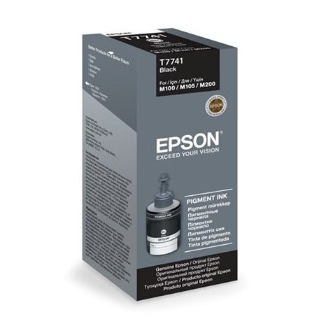 EPSON T77414A Tinta Workforce M100, M105 nyomtatókhoz, EPSON, fekete, 140ml