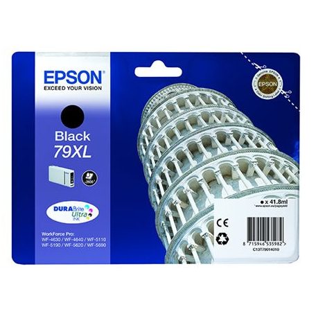 EPSON T79014010 Tintapatron WorkForce Pro WF-5620DWF nyomtatóhoz, EPSON, fekete, 41,8ml
