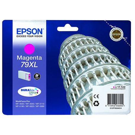 EPSON T79034010 Tintapatron WorkForce Pro WF-5620DWF nyomtatóhoz, EPSON, magenta, 17,1ml