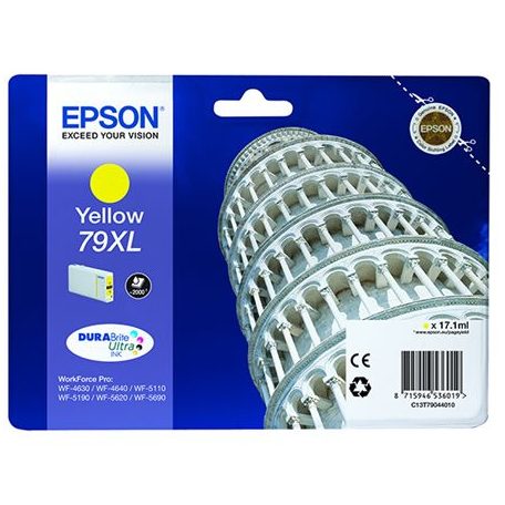 EPSON T79044010 Tintapatron WorkForce Pro WF-5620DWF nyomtatóhoz, EPSON, sárga, 17,1ml