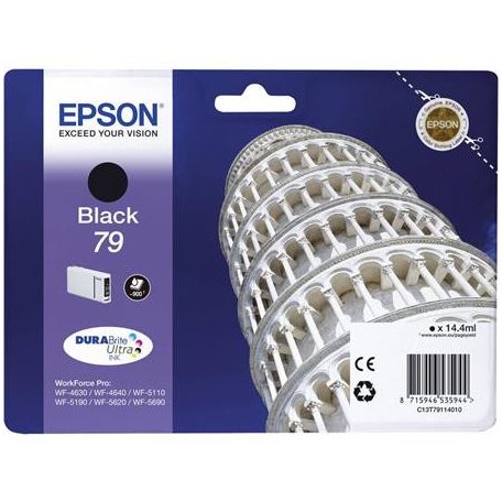 EPSON T79114010 Tintapatron Workforce Pro WF-5110, WF-5690 nyomtatókhoz, EPSON, fekete, 0,9k