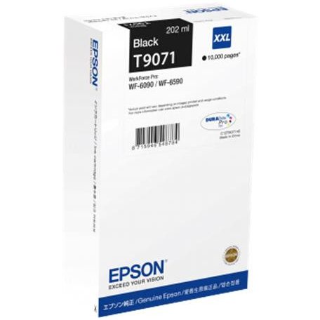 EPSON C13T907140 Tintapatron WF-6090, WF-6590 nyomtatóhoz, EPSON, fekete, 10k