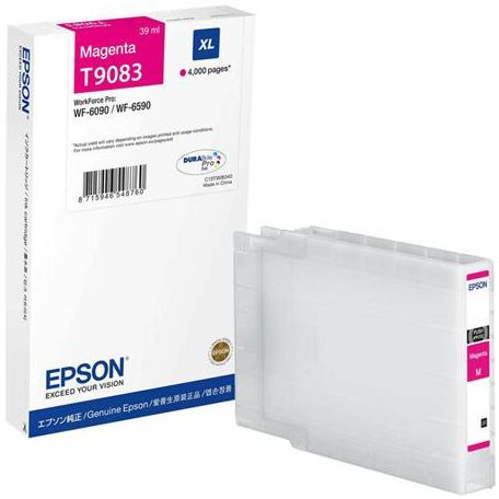 EPSON T908340 Tintapatron Workforce Pro WF-6090, WF-6590 nyomtatókhoz, EPSON, magenta, 4k