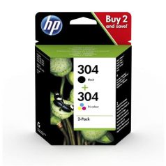   HP 3JB05AE Tintapatron multipack Deskjet 2620, 2630 nyomtatókhoz, HP 304, fekete+színes, 120+100 oldal