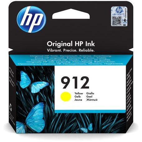 HP 3YL79AE Tintapatron Officejet 8023 All-in-One nyomtatókhoz, HP 912, sárga, 315 oldal