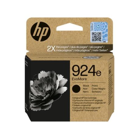 HP 4K0V0NE Tintapatron Officejet Pro 8120e, 8130e nyomtatókhoz, HP 924 EvoMore, fekete, 1000 oldal