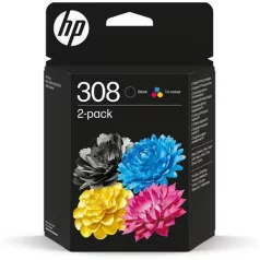   HP 6L6S6UE Tintapatron multipack Deskjet 2900, Envy 6110e nyomtatókhoz, HP 308, fekete+színes, 160+120 oldal