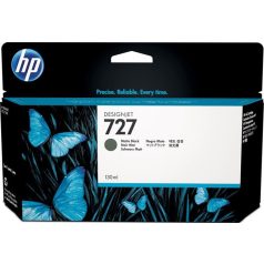   HP B3P22A Tintapatron DesignJet T1500, T2500, T920, T930 nyomtatókhoz, HP 727, matt fekete, 130 ml