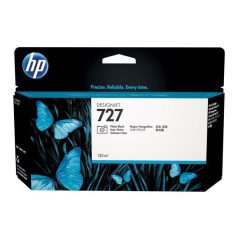   HP B3P23A Tintapatron DesignJet T1500, T2500, T920, T930 nyomtatókhoz, HP 727, fotó fekete, 130 ml