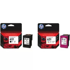   HP C2P10AE Tintapatron Deskjet Ink Advantage 5575 nyomtatóhoz, HP 651, fekete, 600 oldal