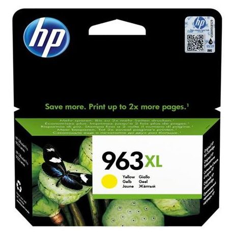 HP 3JA29AE Tintapatron OfficeJet Pro 9010, 9020 nyomtatókhoz, HP 963XL, sárga, 1600 oldal