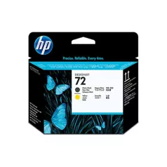   HP C9384A Tintapatron fej DesignJet T1100, T640 nyomtatókhoz, HP 72, fekete, sárga