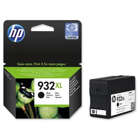 HP CN053AE Tintapatron OfficeJet 6700 nyomtatóhoz, HP 932xl, fekete, 1 000 oldal