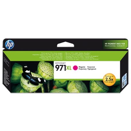 HP CN627AE Tintapatron OfficeJet Pro X451, X476, X551, X576 nyomtatókhoz, HP 971xl, magenta, 6,6k