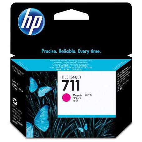 HP CZ131A Tintapatron DesignJet T120,T520 nyomtatókhoz, HP 711, magenta, 29 ml