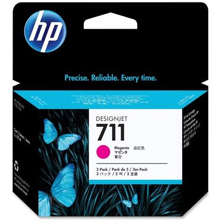 HP CZ135A Tintapatron DesignJet T120, T520, nyomtatókhoz, HP 711, magenta, 29ml