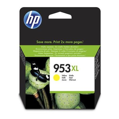 HP F6U18AE Tintapatron OfficeJet Pro 8210, 8700-as sorozathoz, HP 953XL, sárga, 1,6k
