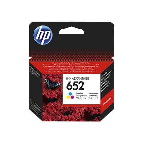 HP F6V24AE Tintapatron Deskjet Ink Advantage 1115 nyomtatókhoz, HP 652, színes, 200 oldal