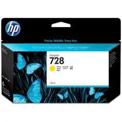  HP F9J65A Tintapatron DesignJet T730, T830 nyomtatókhoz, HP 728, sárga, 130 ml