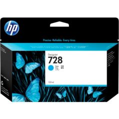   HP F9J67A Tintapatron DesignJet T730, T830 nyomtatókhoz, HP 728, cián, 130ml
