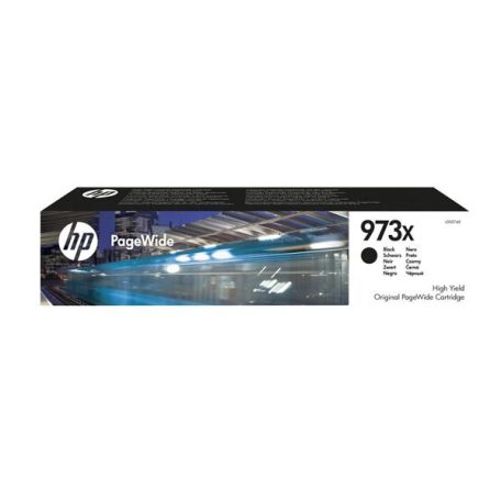 HP L0S07AE Tintapatron PageWide Pro 452, 477, Managed P57750, P55250 nyomtatókhoz, HP 973X, fekete, 10k