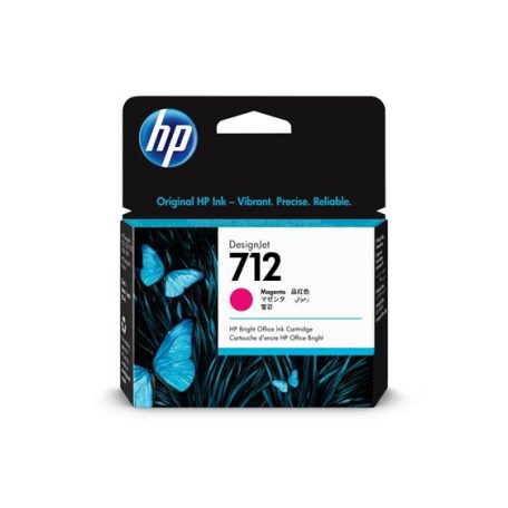 HP 3ED68A Tintapatron DesignJet T650, T250, Studio nyomtatókhoz, HP 712, magenta, 29 ml