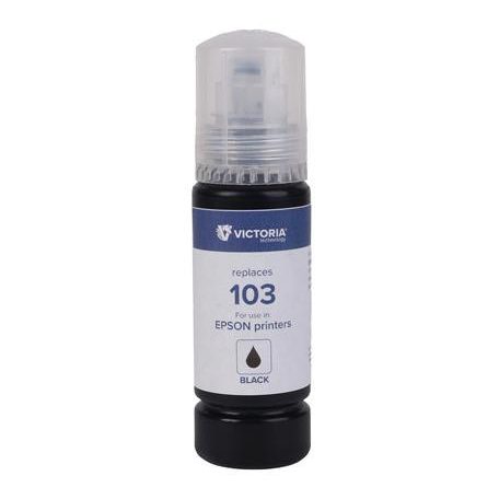 VICTORIA TECHNOLOGY T00S14A Tinta EcoTank L3110, L3150, L1110 nyomtatókhoz, VICTORIA TECHNOLOGY 103, fekete, 65 ml