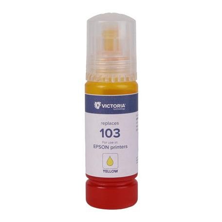 VICTORIA TECHNOLOGY T00S44A Tinta EcoTank L3110, L3150, L1110 nyomtatókhoz, VICTORIA TECHNOLOGY 103, sárga, 65 ml