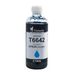   VICTORIA TECHNOLOGY T66424 Tinta, L100, 200mfp nyomtatókhoz, VICTORIA TECHNOLOGY, cián, 100ml