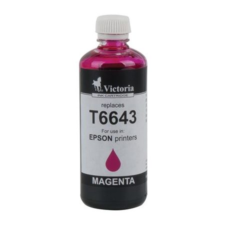 VICTORIA TECHNOLOGY T66434 Tinta, L100, 200mfp nyomtatókhoz, VICTORIA TECHNOLOGY, magenta, 100ml