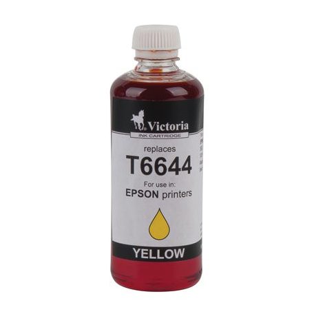 VICTORIA TECHNOLOGY T66444 Tinta, L100, 200mfp nyomtatókhoz, VICTORIA TECHNOLOGY, sárga, 100ml