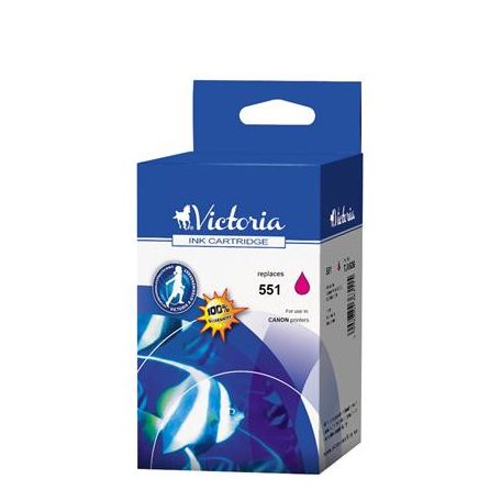 VICTORIA TECHNOLOGY CLI-551 Tintapatron Pixma iP7250, MG5450,MG6350 nyomtatókhoz, VICTORIA TECHNOLOGY, magenta, 11ml