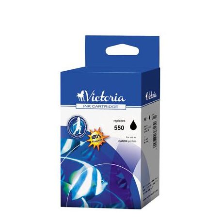 VICTORIA TECHNOLOGY PGI-550 Tintapatron Pixma iP7250, MG5450, MG6350 nyomtatókhoz, VICTORIA TECHNOLOGY, fekete, 22ml