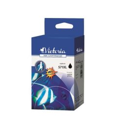   VICTORIA TECHNOLOGY CLI-571BXL Tintapatron Pixma MG 5700 Series/6800 Series/7700 Series nyomtatókhoz, VICTORIA TECHNOLOGY, fekete, 11 ml
