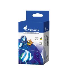   VICTORIA TECHNOLOGY F6V24AE Tintapatron Deskjet Ink Advantage 1115 sor nyomtatókhoz, VICTORIA TECHNOLOGY 652, színes, 9ml