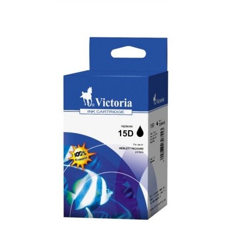 VICTORIA TECHNOLOGY Kompatibilis Tintapatron DeskJet 810c nyomtatókhoz, VICTORIA TECHNOLOGY, 15, fekete, 42ml (C6615DE alternatíva)